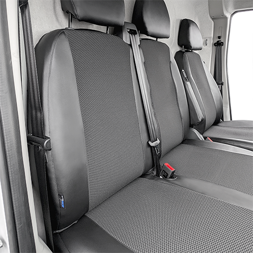 Set de fundas de asiento Schonsitz para conductor y copiloto doble con mesa plegable para Citroën Jumper (a partir de 2024)