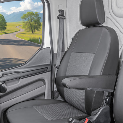 Ford Transit Custom V362 Juego de fundas para asiento del conductor y acompañante (desde 01/2018)