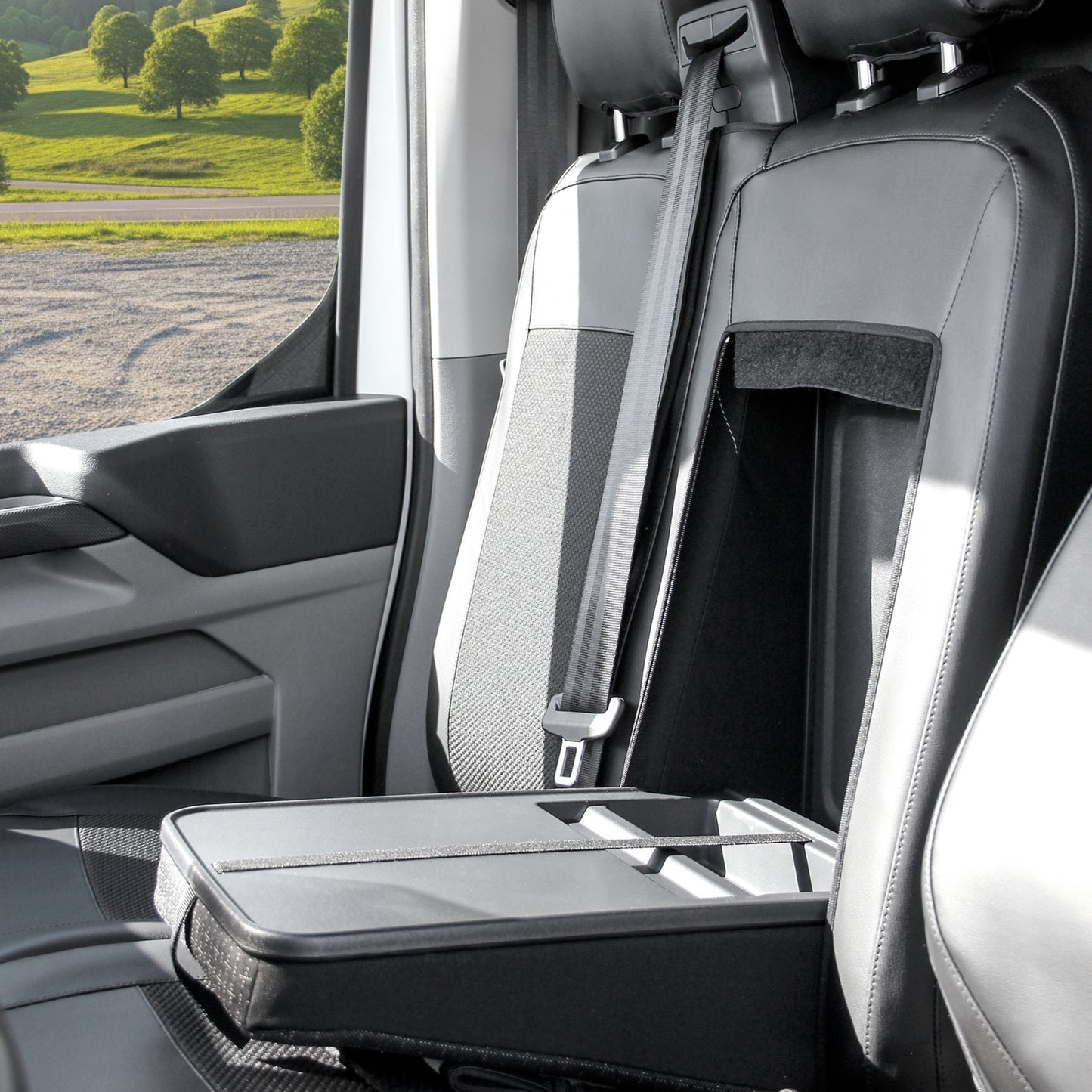 Set de fundas para asiento cómodo Ford Transit Custom para conductor y doble acompañante (desde 11/2023)