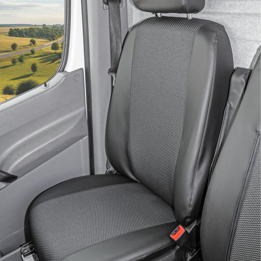 Mercedes-Benz Sprinter NCV3 zestaw pokrowców ochronnych na siedzenia dla kierowcy i pasażera (2006-2018)