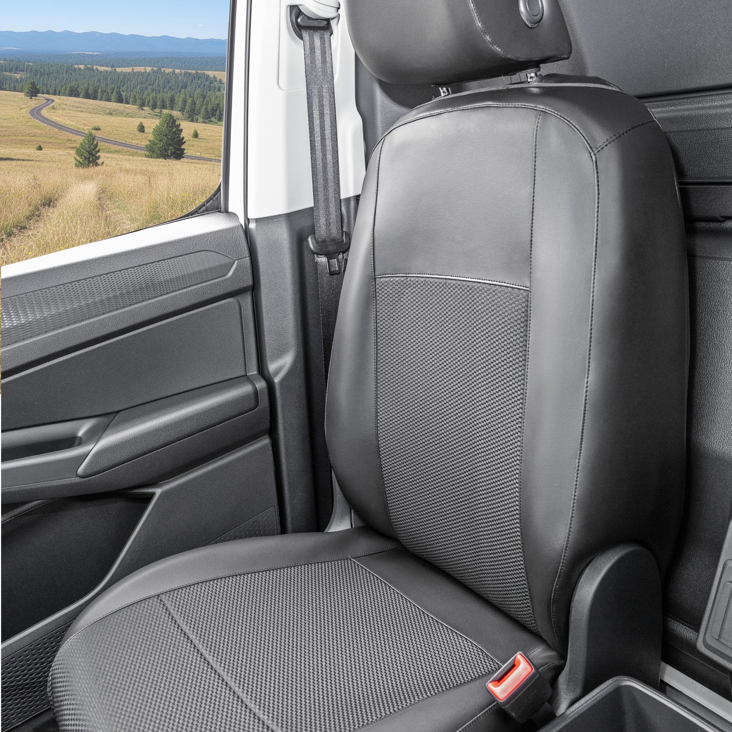 Volkswagen Caddy Cargo headrest cover for individual seats