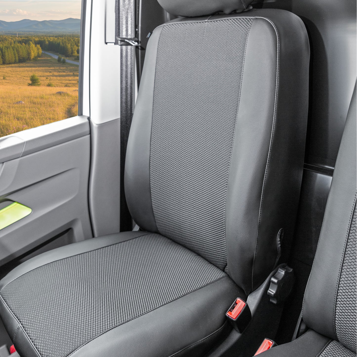Volkswagen Transporter T6 protective seat cover set for driver and front passenger (from 2016)